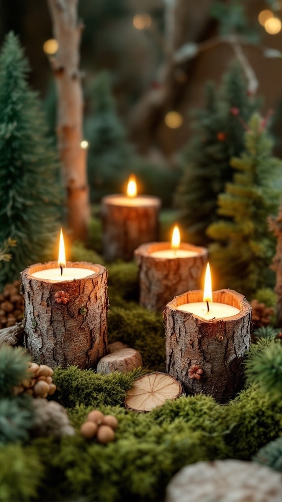 Forest-Inspired Candlescape