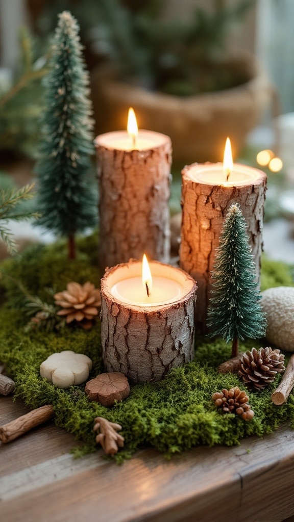 Forest-Inspired Candlescape