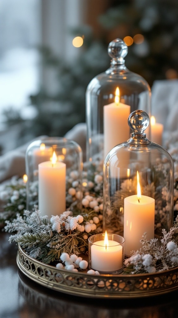 Glass Dome Candle Clusters