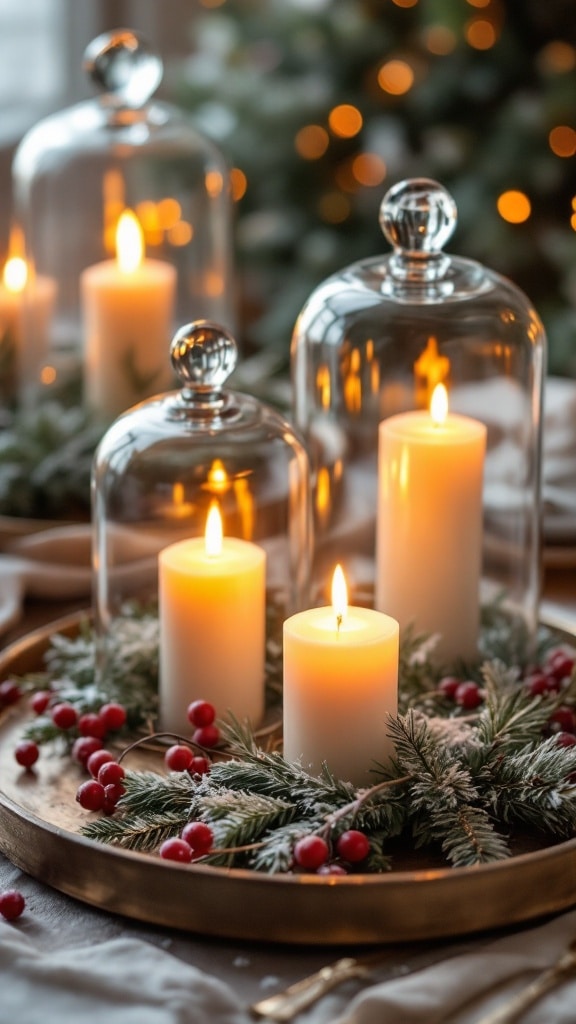 Glass Dome Candle Clusters