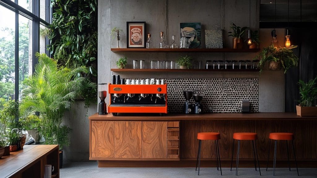 coffee bar styling