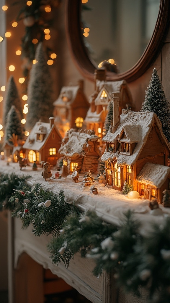 Whimsical Christmas Village Display