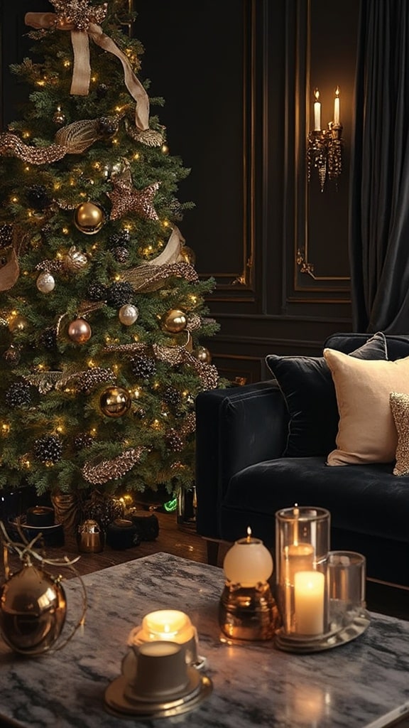 Black and Gold Luxe Christmas