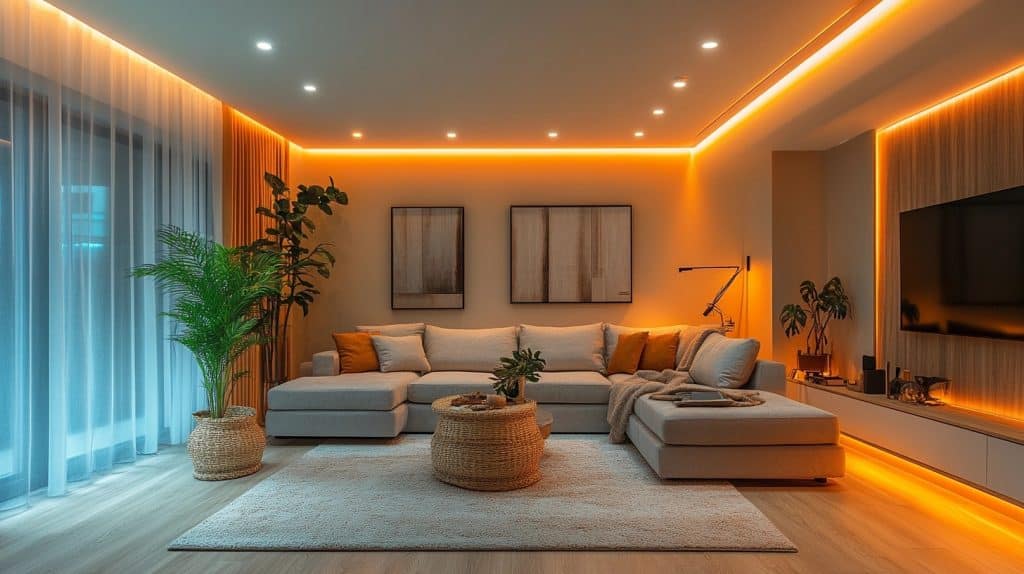 cozy lighting living room