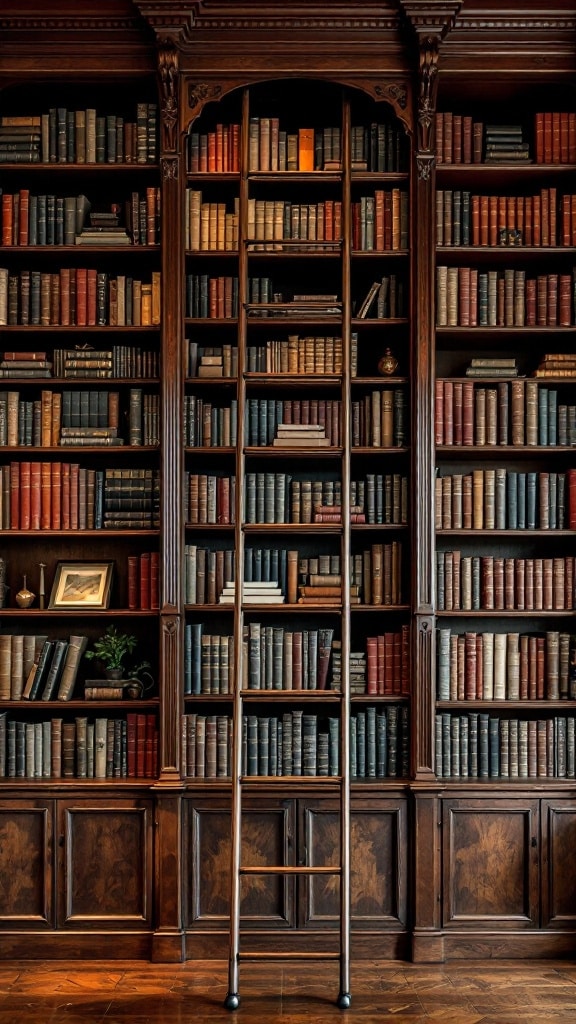 Bookshelves with Laddered Heights