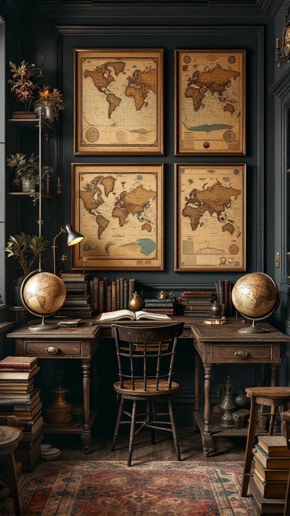 Vintage Globes or Maps