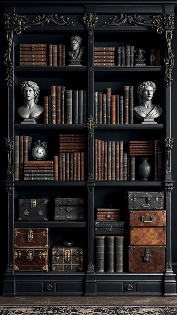 Ornamental Bookends and Storage