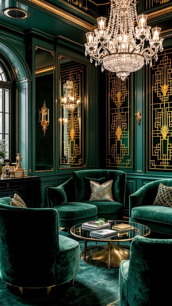 Emerald Art Deco Elegance