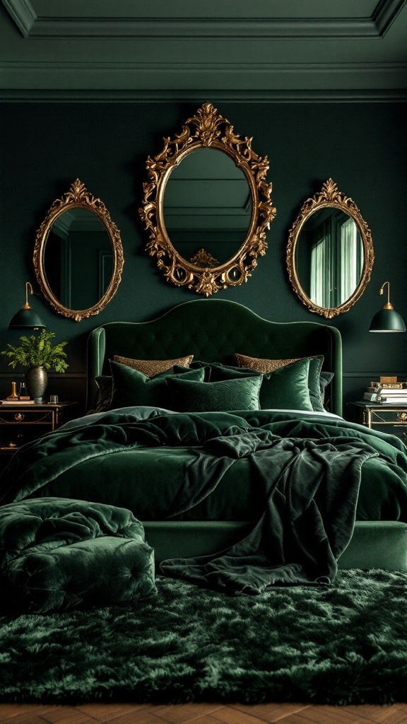 Velvet and Gold Statement Room