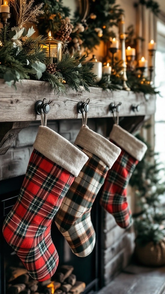 Flannel Stocking Display