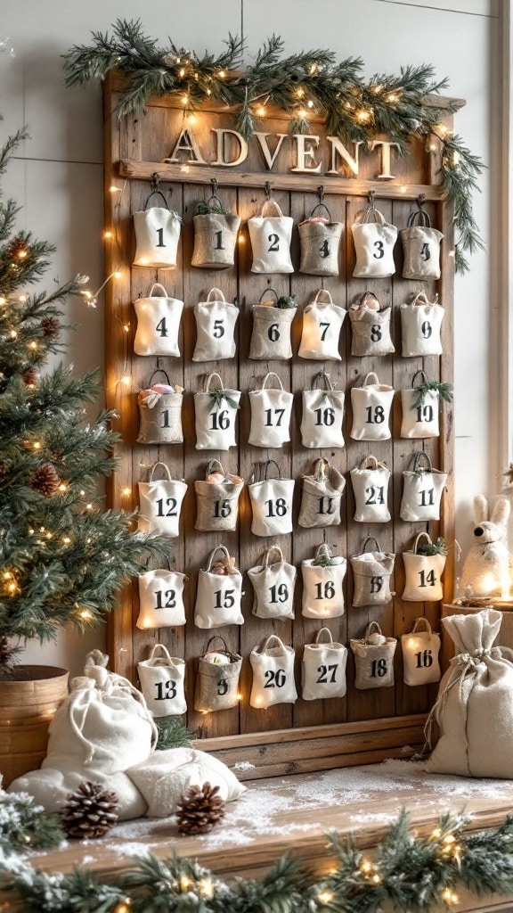 Natural Wood Advent Calendar