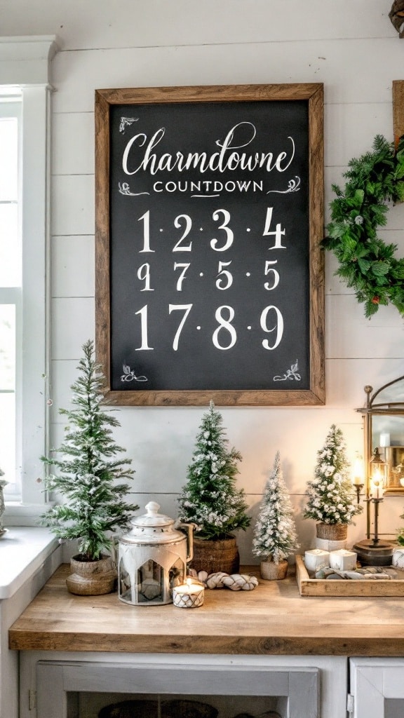 Chalkboard Christmas Countdown