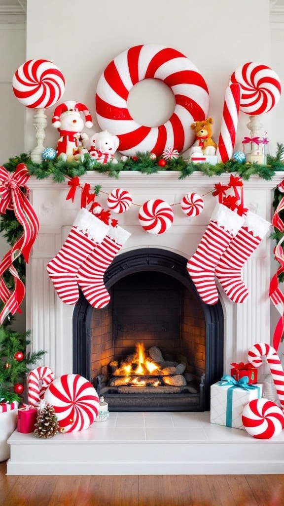 Playful Candy Cane Stripes