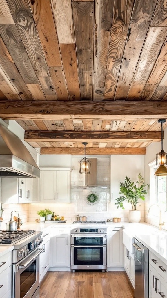 Reclaimed Wood Ceiling Beams