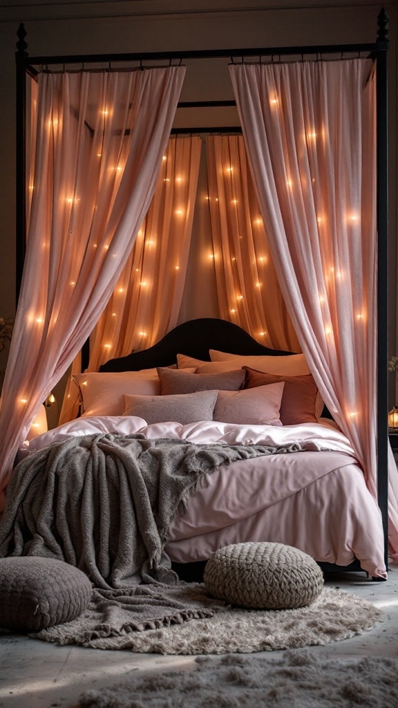 Moody and Romantic Canopy Bed