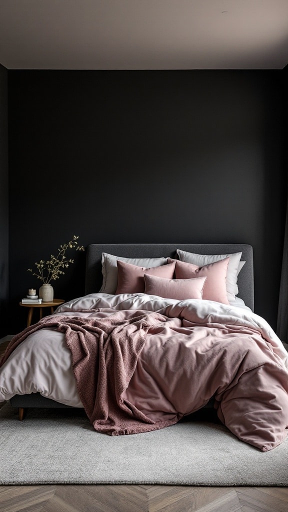 Minimalist Black and Pink Paradise