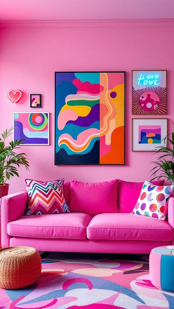 Candy Pink Pop Art Playfulness