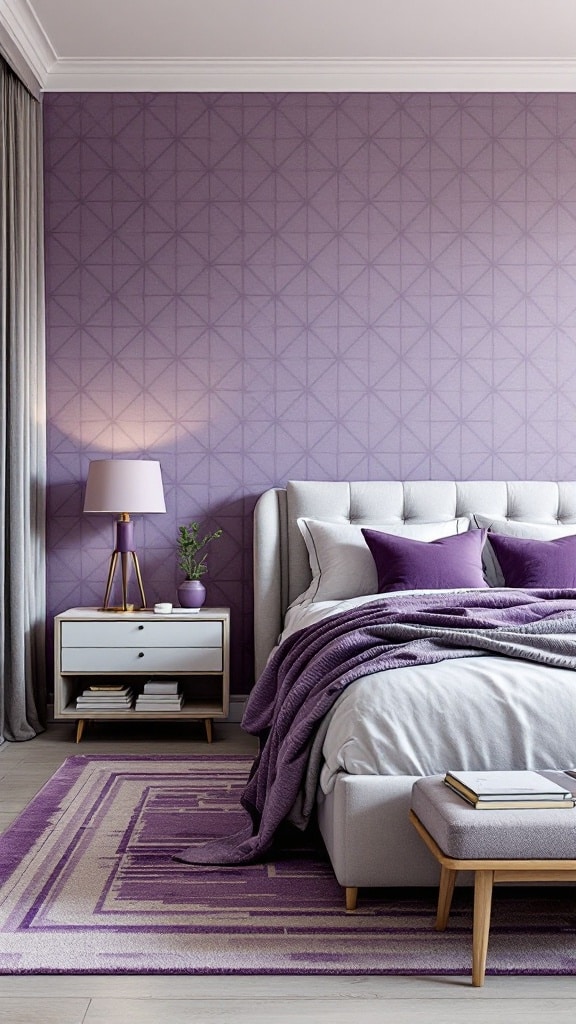 Geometric Purple Patterns