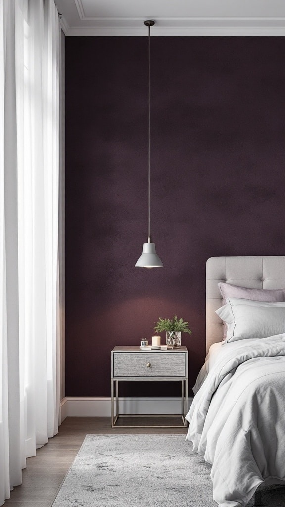 Dark Amethyst Statement Walls