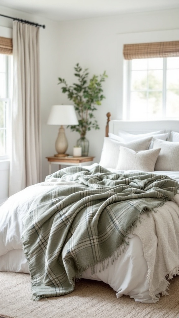 Sage Plaid Bedding Set