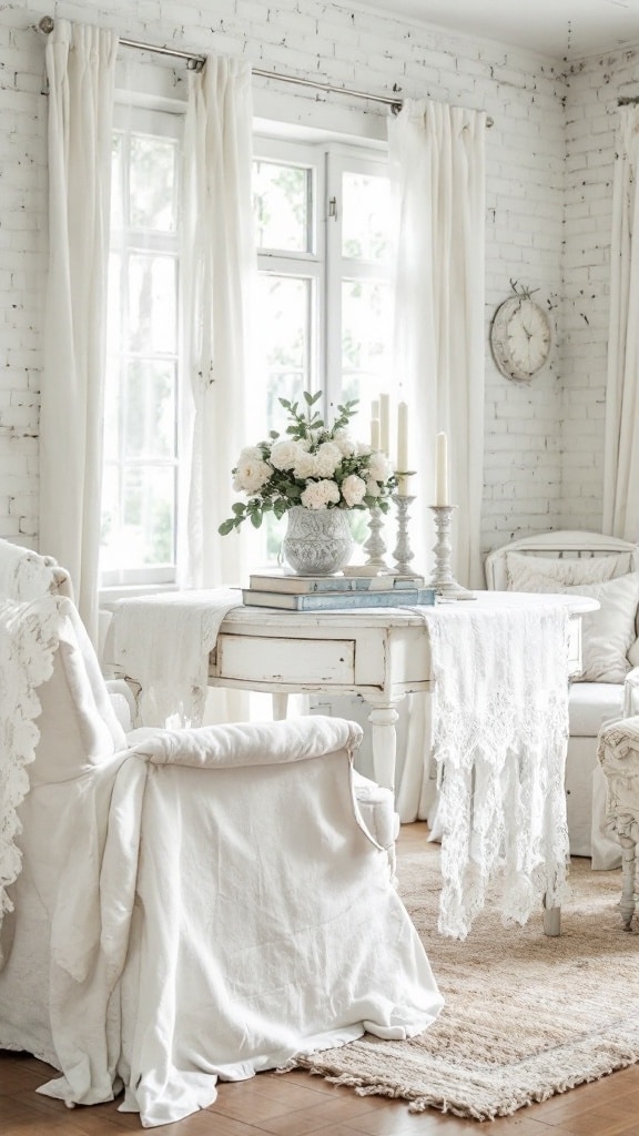 Vintage All-White Elegance