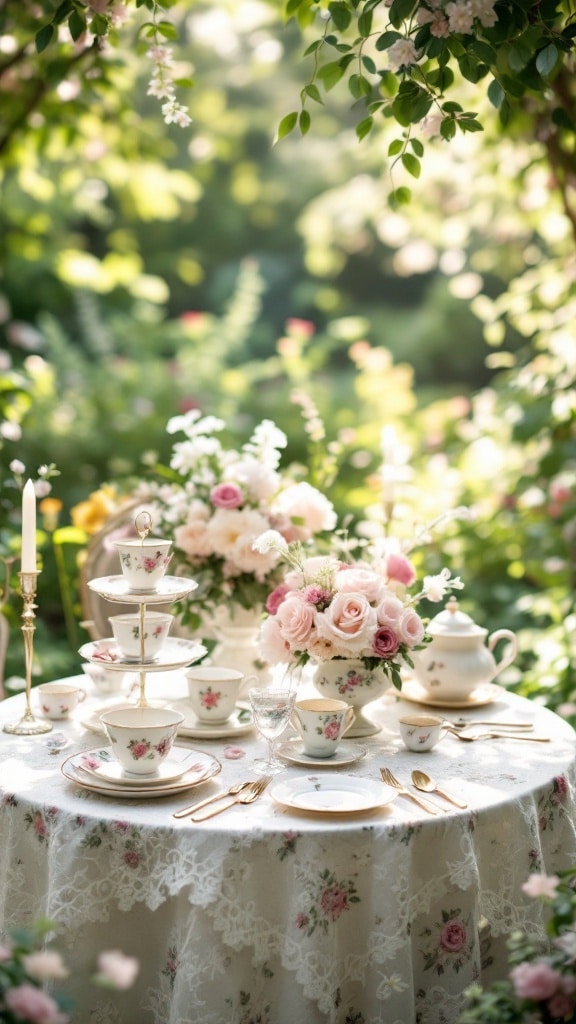 Vintage Tea Party with Heirloom Touches