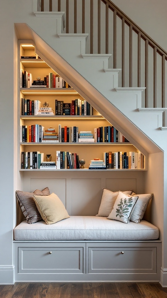 Library-Inspired Book Nook