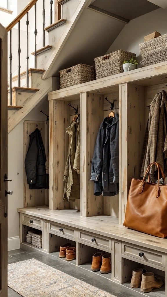 Custom Mudroom Cubicles