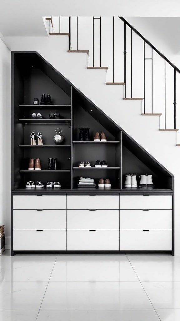 Monochrome Shoe Organizer