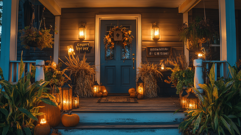 halloween decor front porch