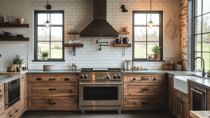 industrial farmhouse kitchen