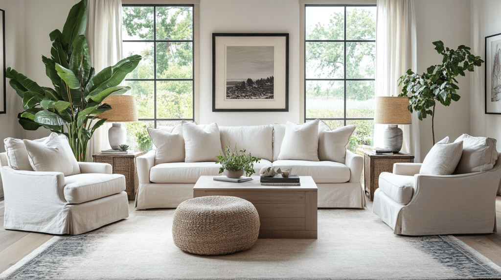 transitional living room