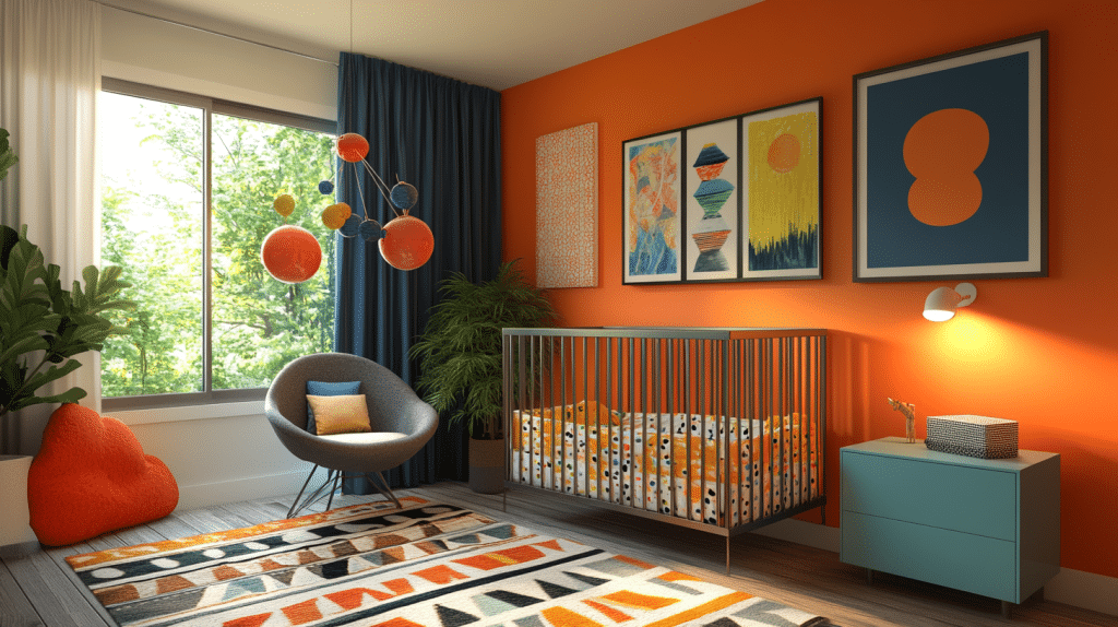 vintage modern nursery