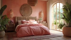 pink boho bedroom ideas