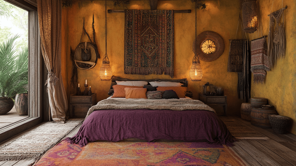 rustic boho witchy bedroom