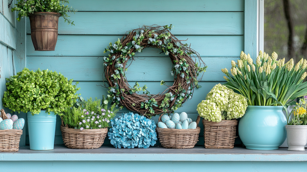 easter living room decor