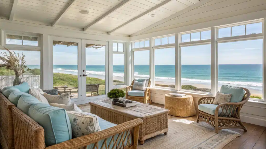 beach house living room