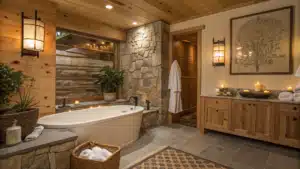 cozy bathroom
