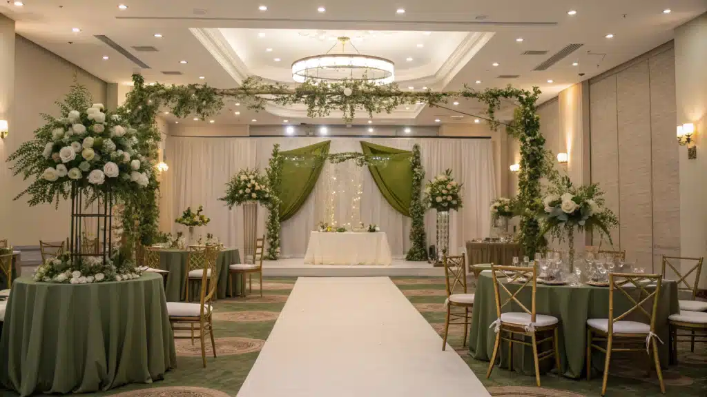 olive green weddings