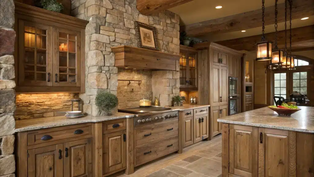 rustic kitchen cabinets